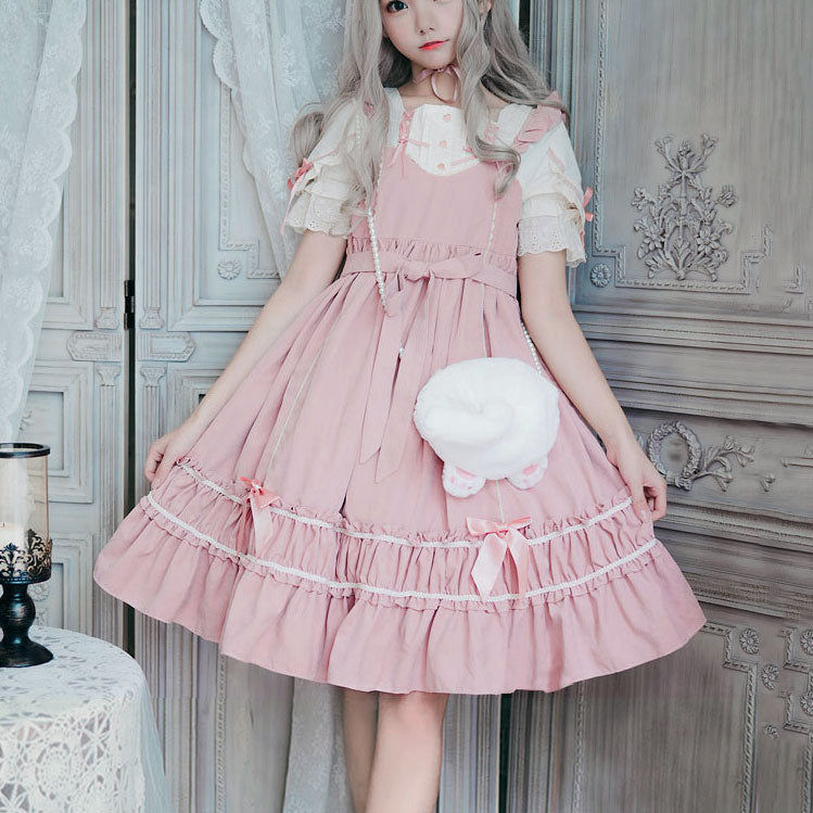 Jk Lolita Bow Shirt Dress SE20171