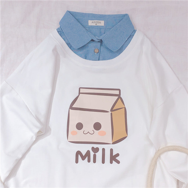 Cute Milk Shirt Sweatshirt SE20294