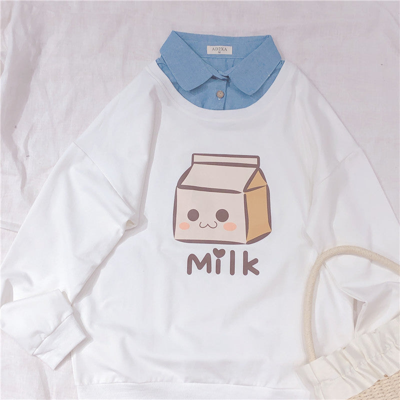 Cute Milk Shirt Sweatshirt SE20294