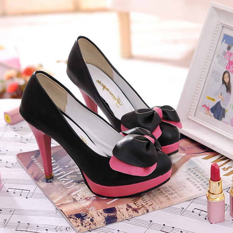Pastel Bow Heels Shoes SE20299