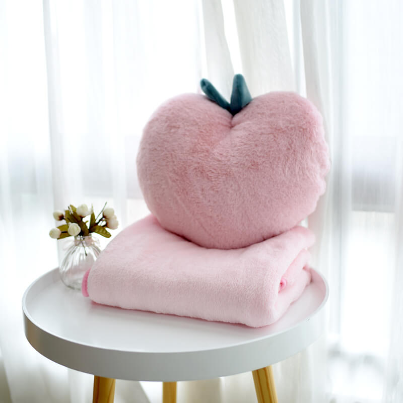 Peach Pillow Blanket SE21638