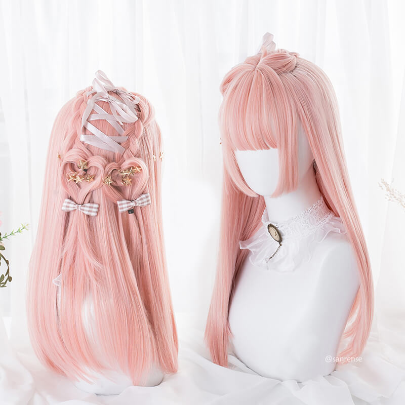 Peach Pink Lolita Wigs SE21422