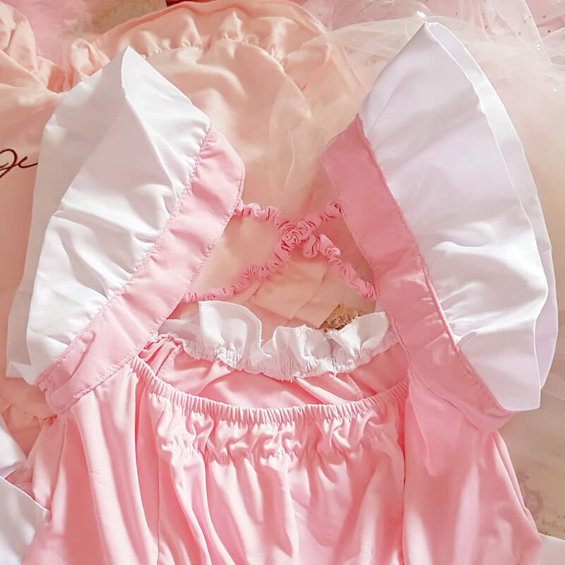 Pink Bow Lolita Cosplay Kawaii Lingerie SE21218