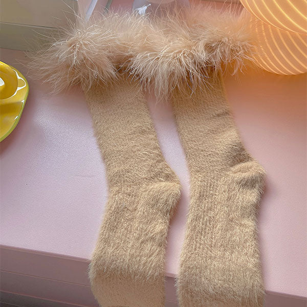 Plush Lace Warm Socks SE22518