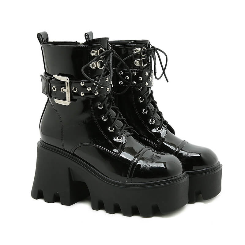 Rivet Buckle Boots SE21671