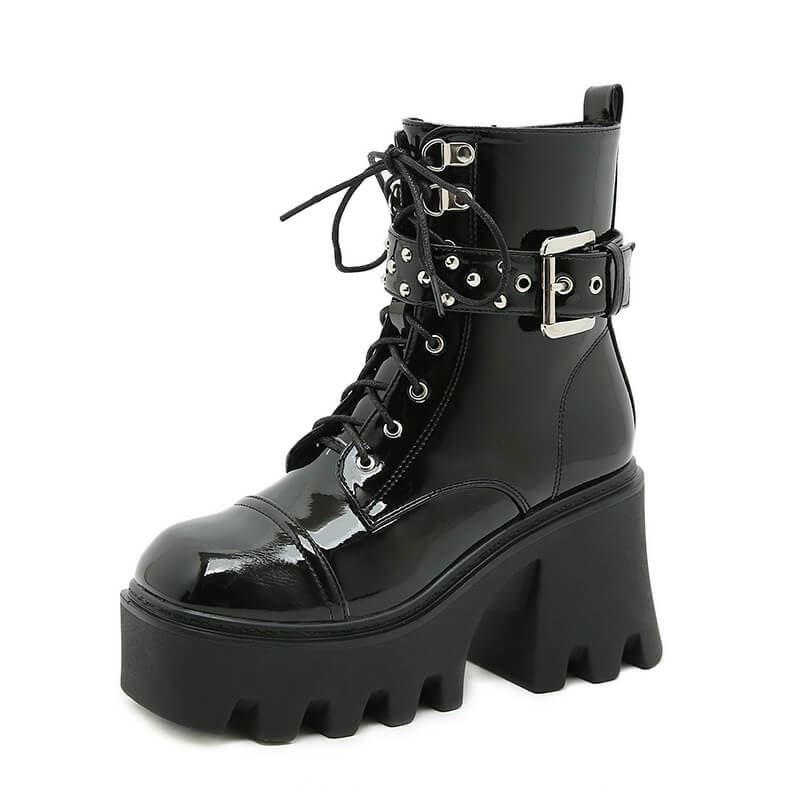 Rivet Buckle Boots SE21671