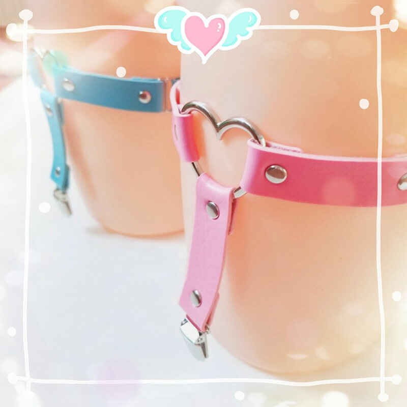 Punk Heart Leg Garter SE20807
