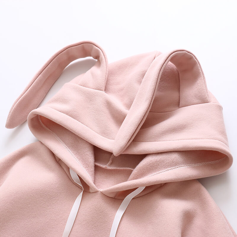 Rabbit Strawberry Fleece Hoodie SE21121
