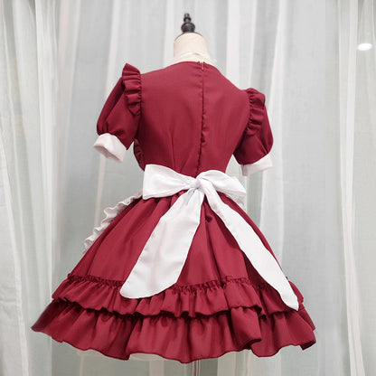 Red Bow Maid Dress SE22117