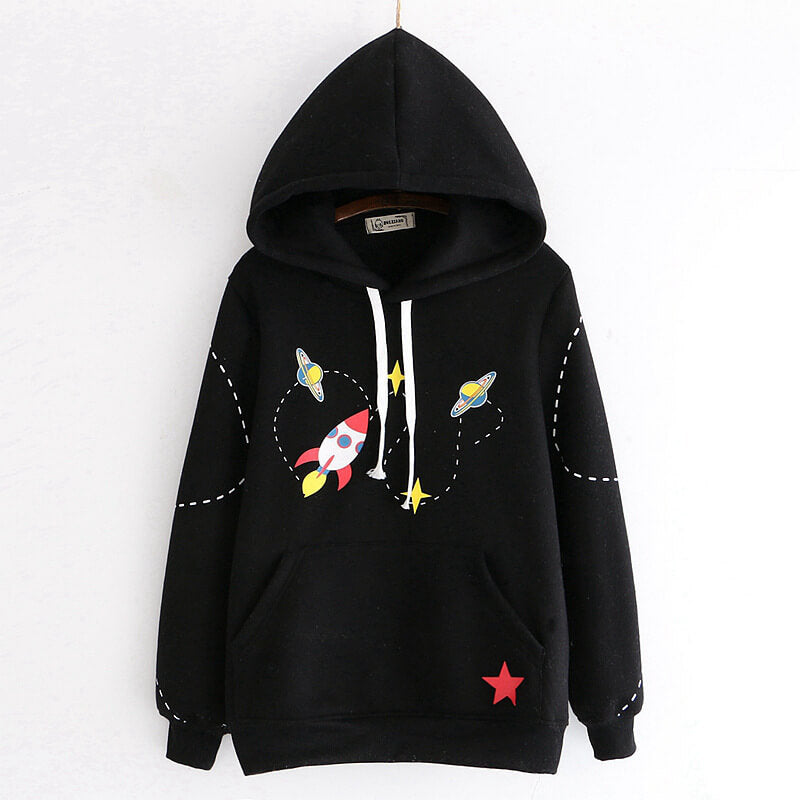 Rocket Planet Space Hoodie SE20683