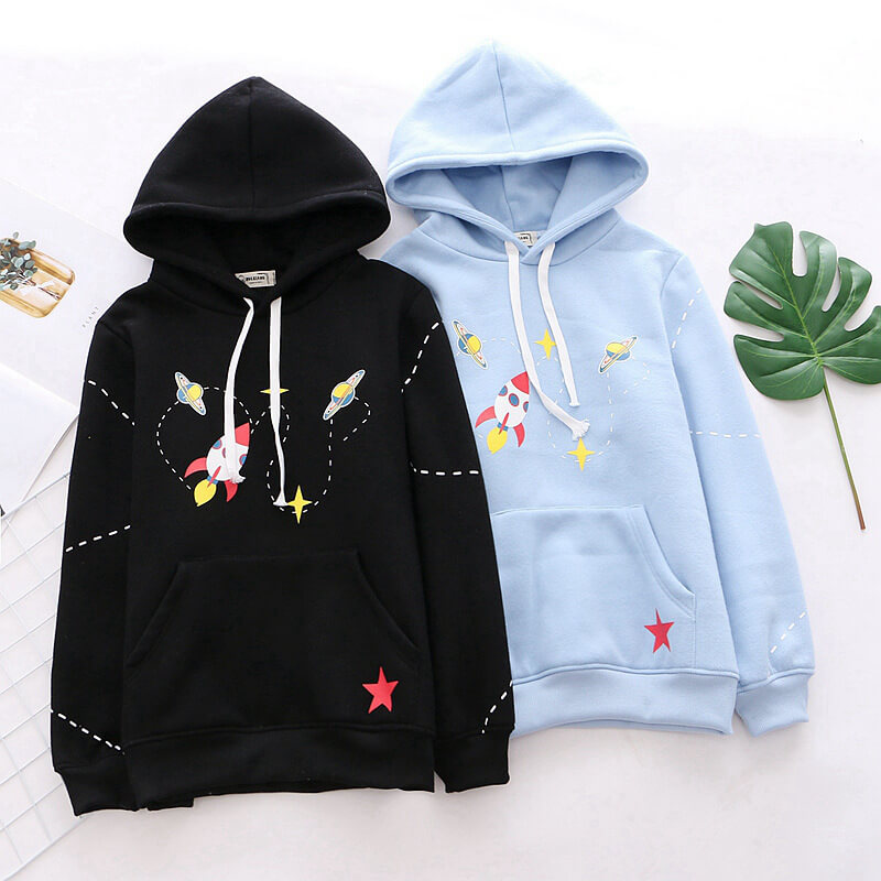 Rocket Planet Space Hoodie SE20683