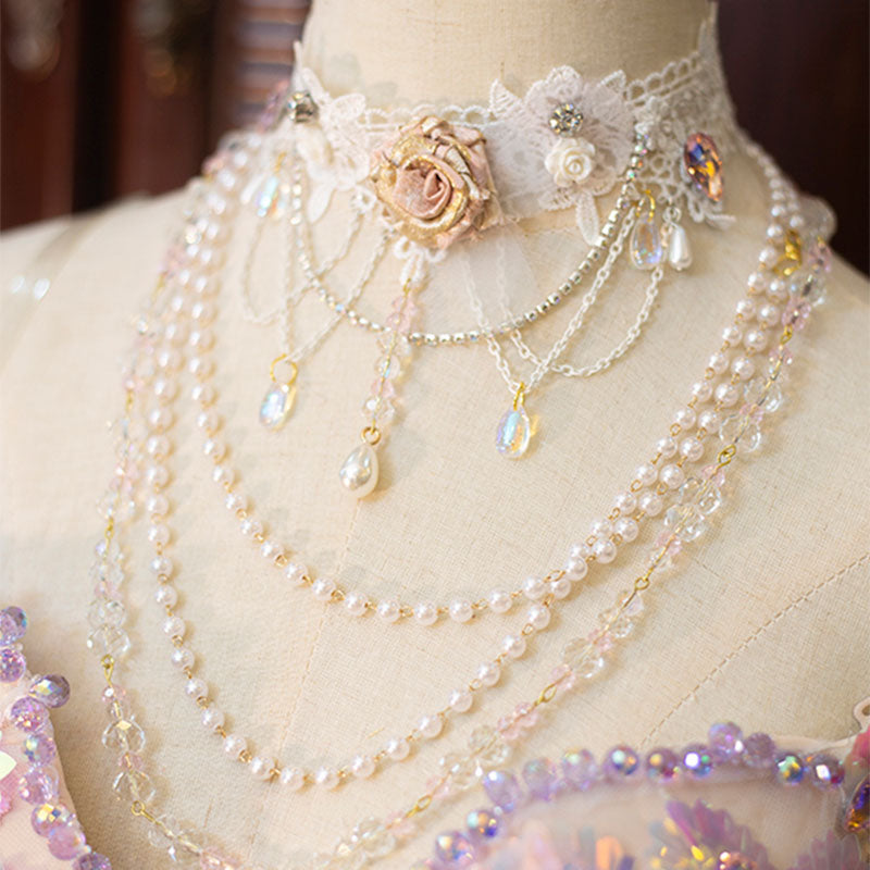 Rose Lace Necklace SE22594