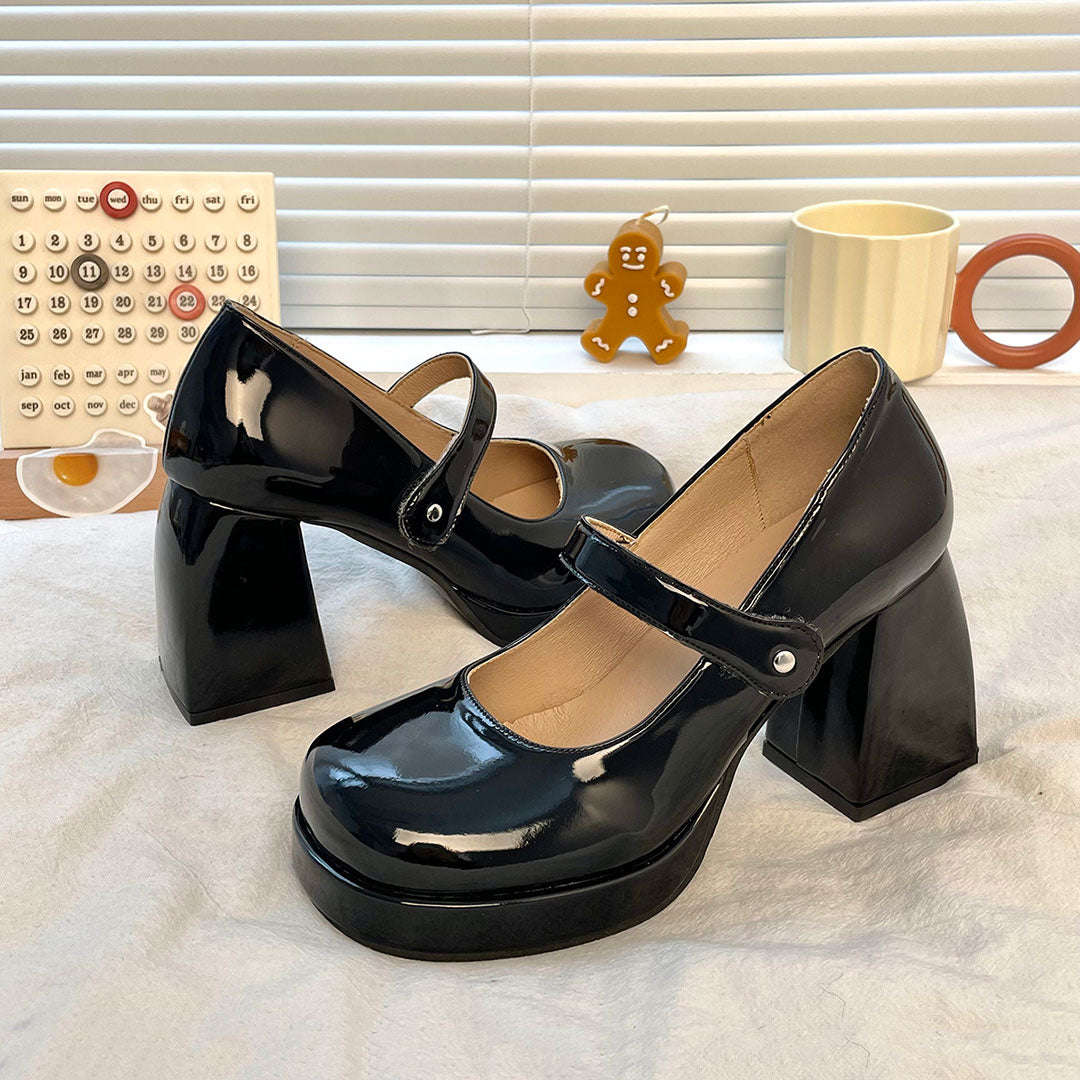 Round Toe High Heel Shoes SE22648