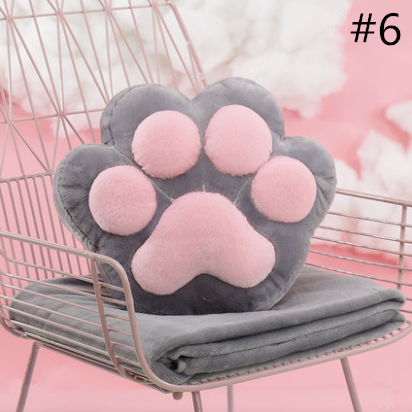 Cat Paw Pillow + Blanket SE11003