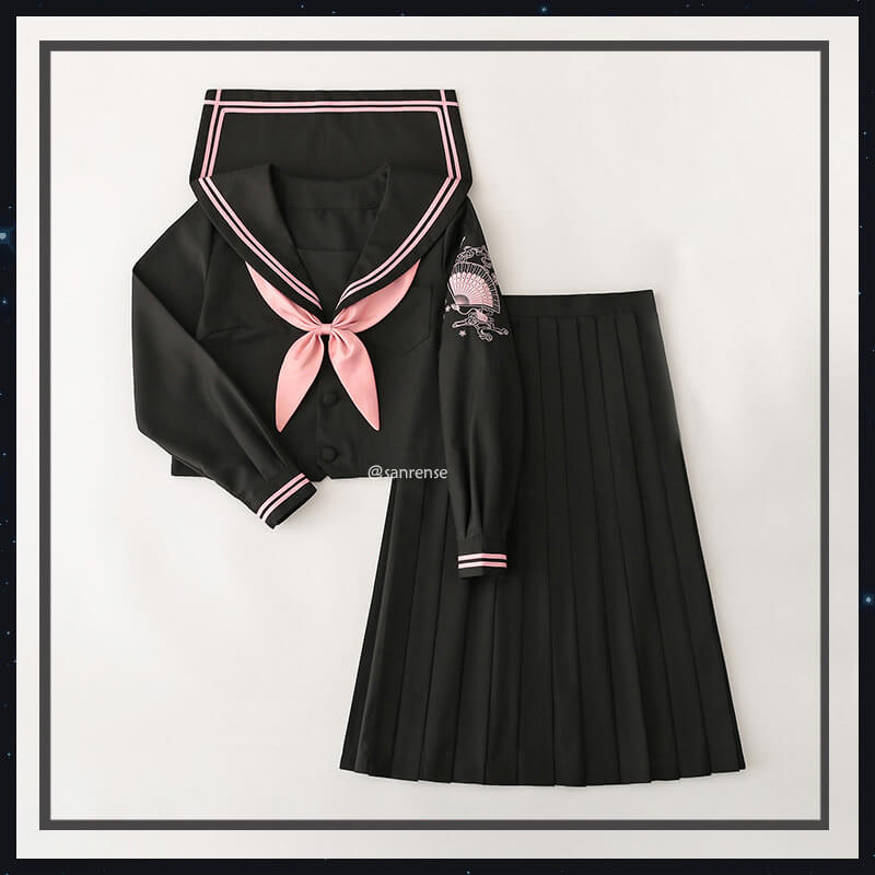 Sakura Fan Bow Sailor Suit SE21362