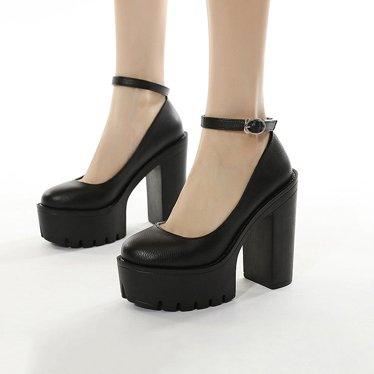 Thick heel platform shoes Clearance