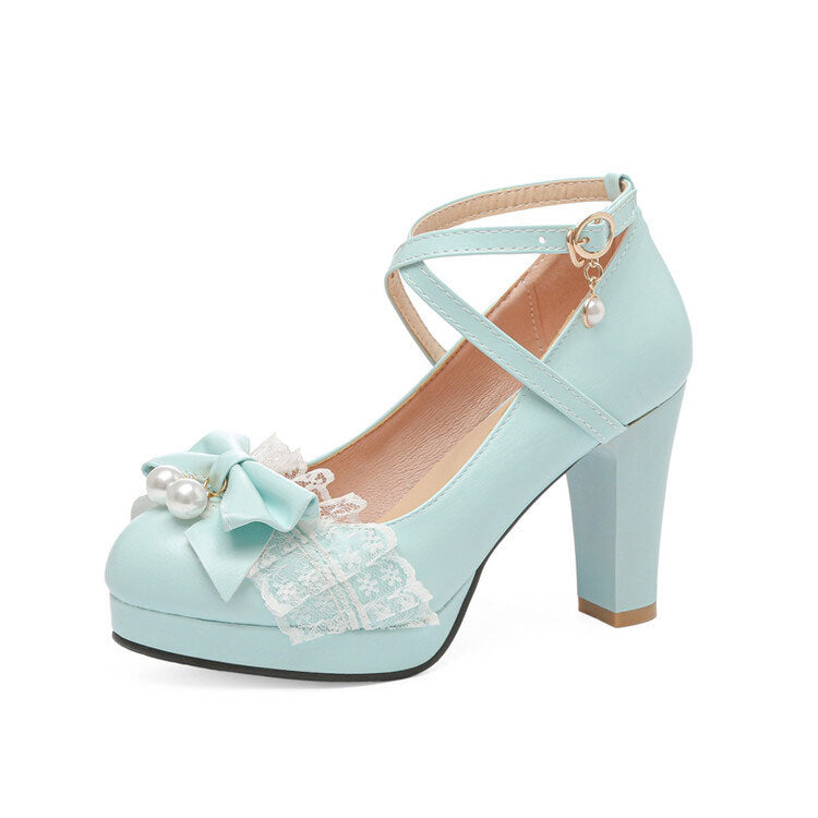 Sweet Bow Lace Princess Shoes SE22584