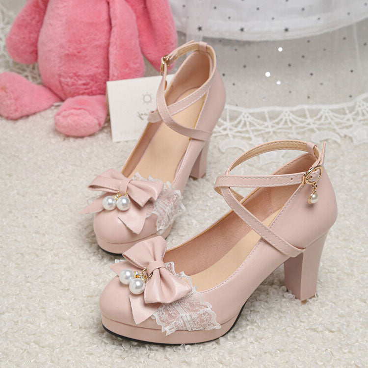 Sweet Bow Lace Princess Shoes SE22584