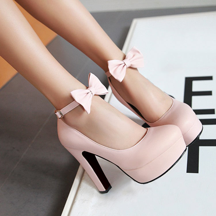 Sweet Bow Lolita Heels SE11399