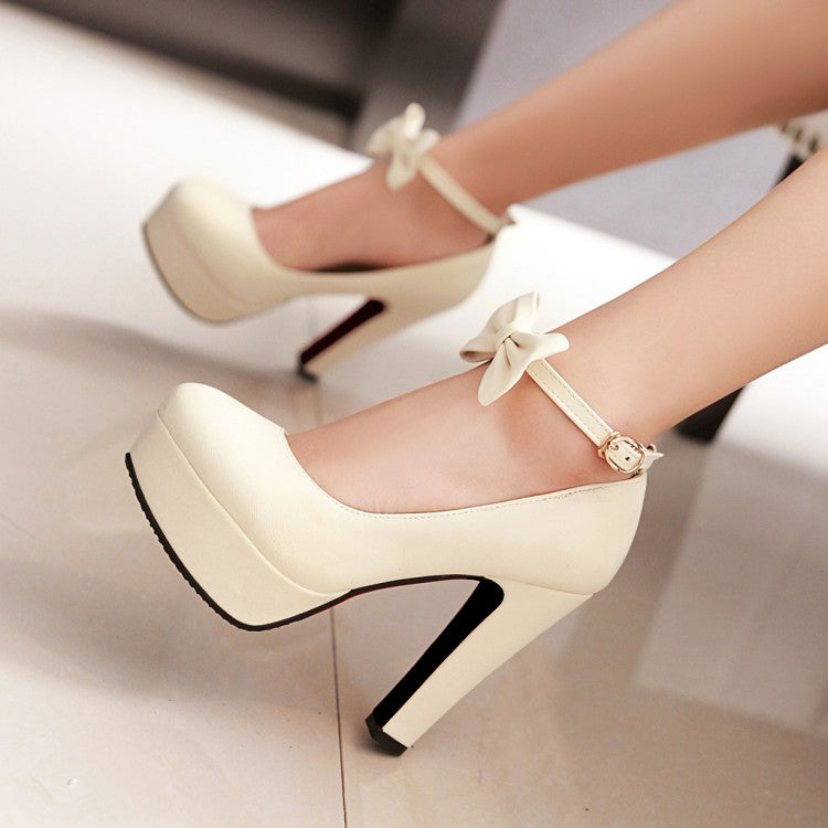 Sweet Bow Lolita Heels SE11399