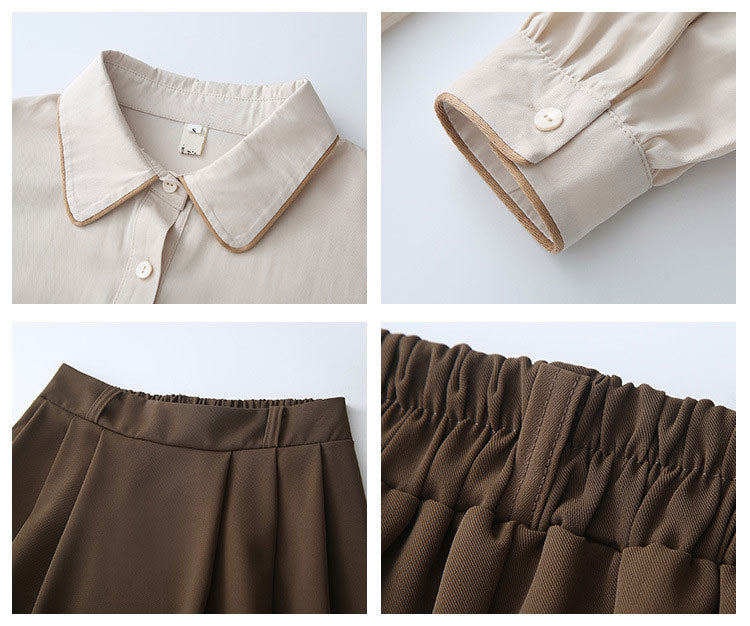 Sweet Bow Shirt Skirt Set SE22341