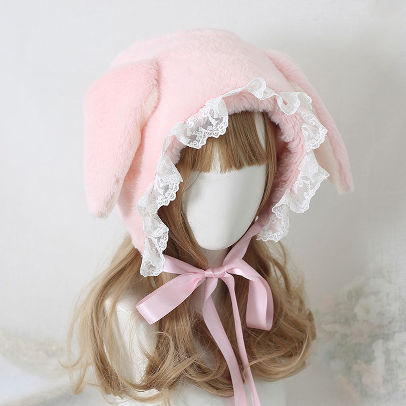 Sweet Rabbit Ear Lace Hat SE22186