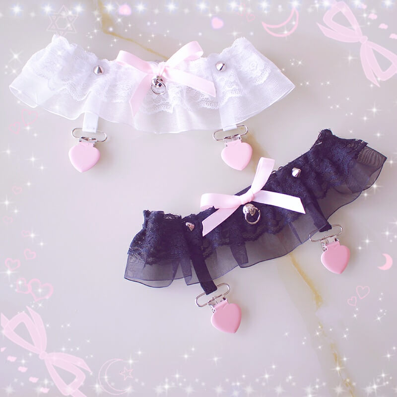 Sweet Lace Bow Leg Garters SE20347