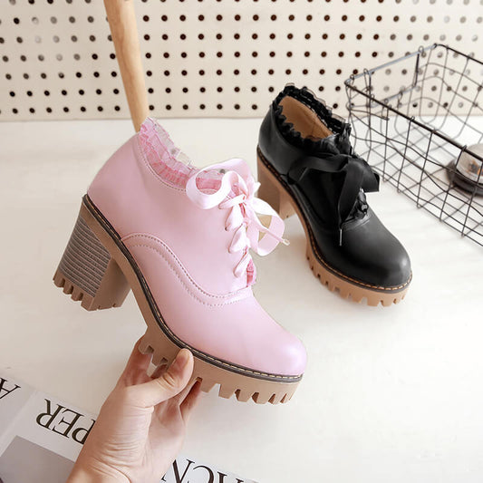 Sweet Lace Student Shoes SE20405