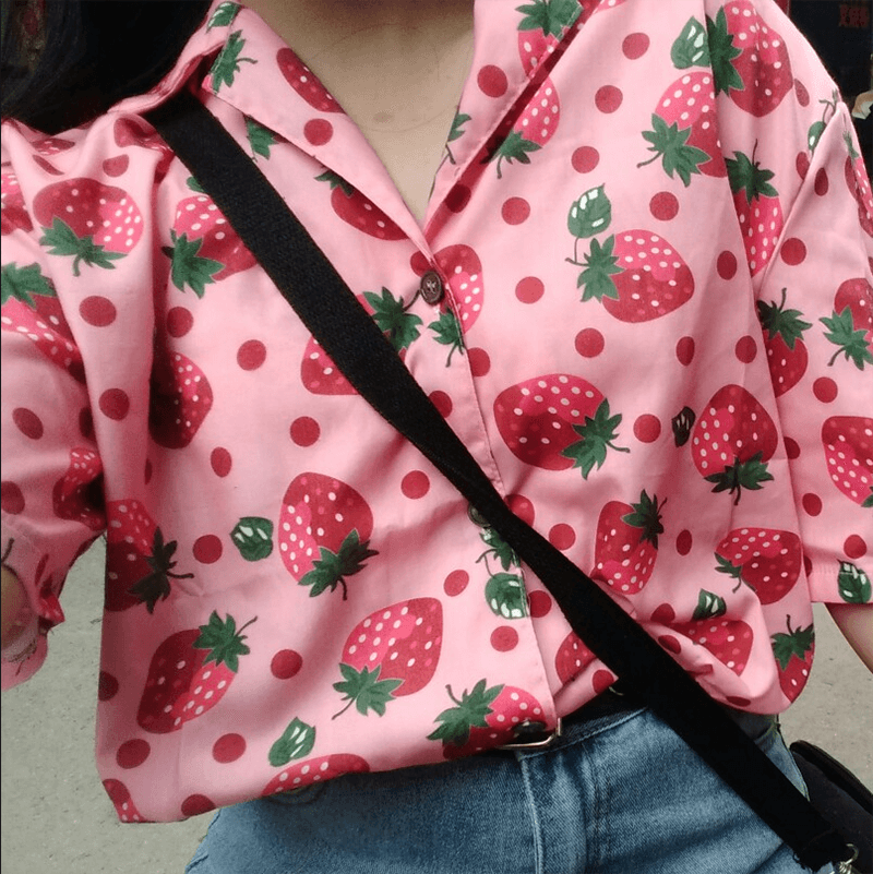 Sweet Pastel Strawberry Shirt SE20404