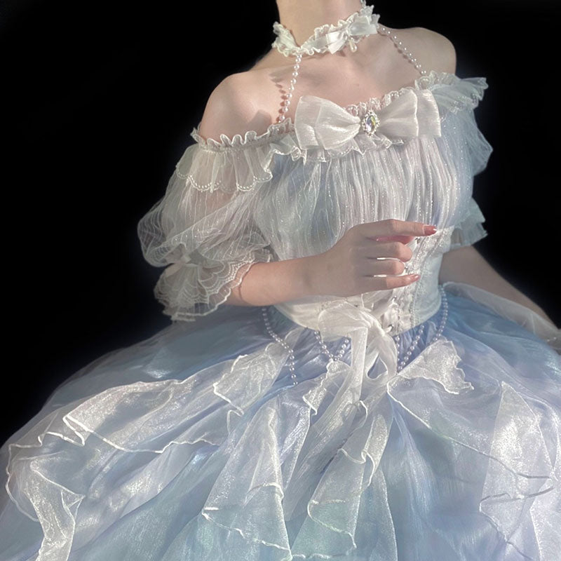 Sweet Gauze Bow Dress SE22573