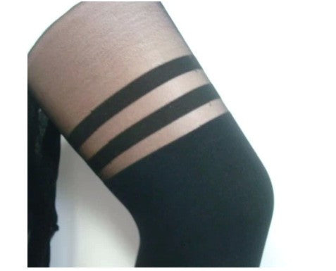 Cute striped tights SE9154