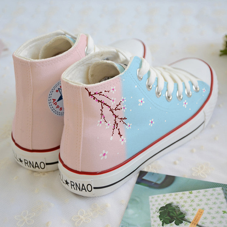 Graffiti Floral Canvas Shoes SE7648