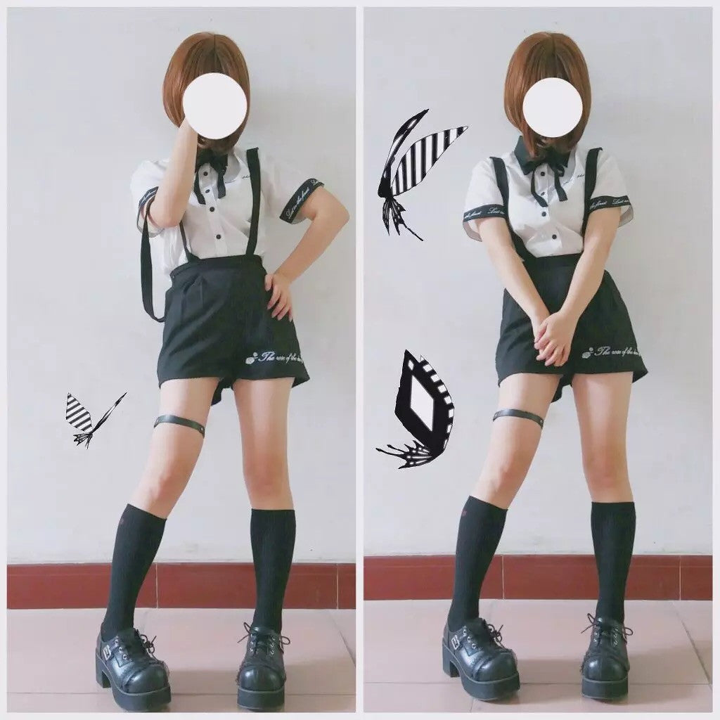 Embroidered Shirt + Short/Skirt Outfit SE10307