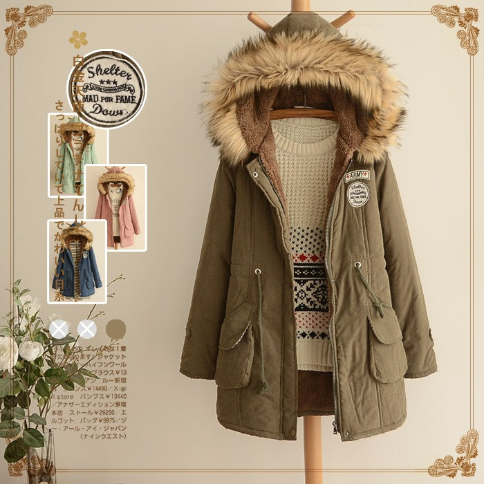 Plush Zipper Hoodie Coat SE10834