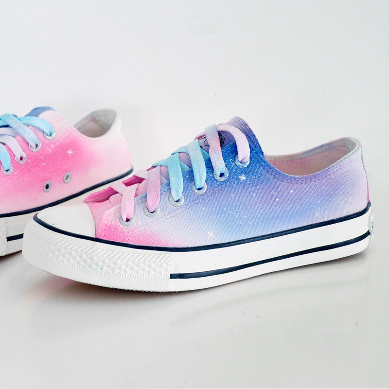 Harajuku Galaxy Gradient Hand Painted Shoes SE8798