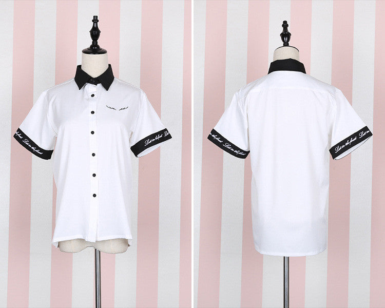 Embroidered Shirt + Short/Skirt Outfit SE10307