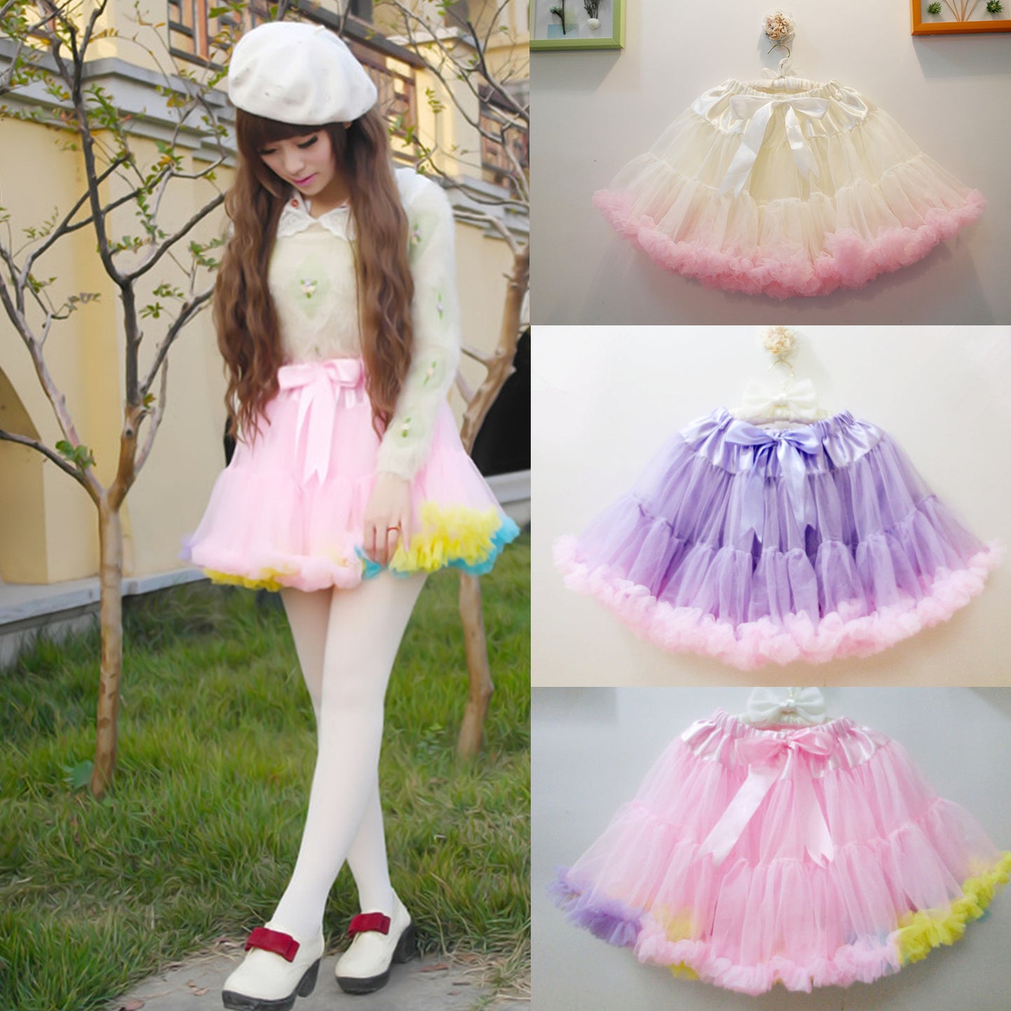 Cnady Rainbow Tutu Skirt SE7681