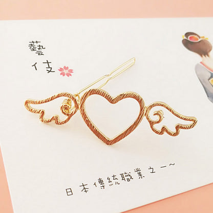 Gold/Silver Wings Hairpin SE10970