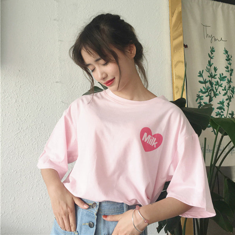 Cute Milk Tee Shirt SE10219