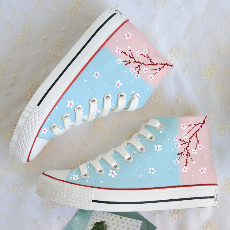 Graffiti Floral Canvas Shoes SE7648