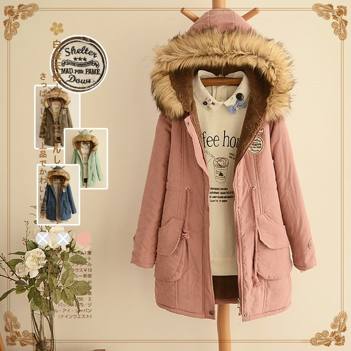 Plush Zipper Hoodie Coat SE10834