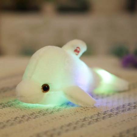 Cute Kawaii Cartoon Dolphins Luminous Hold Pillow SE4228