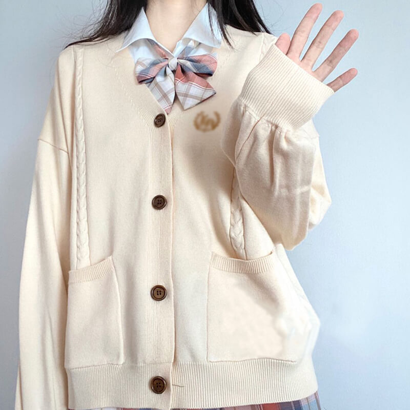 Twist Pocket Knit Cardigan Sweater SE21754
