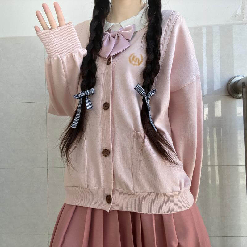 Twist Pocket Knit Cardigan Sweater SE21754