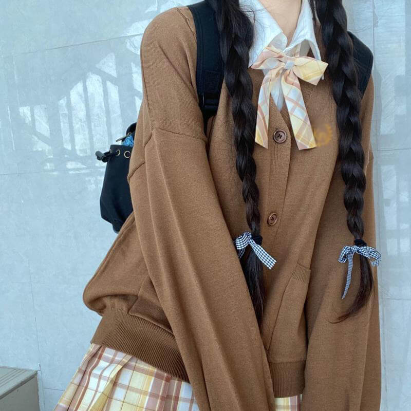 Twist Pocket Knit Cardigan Sweater SE21754