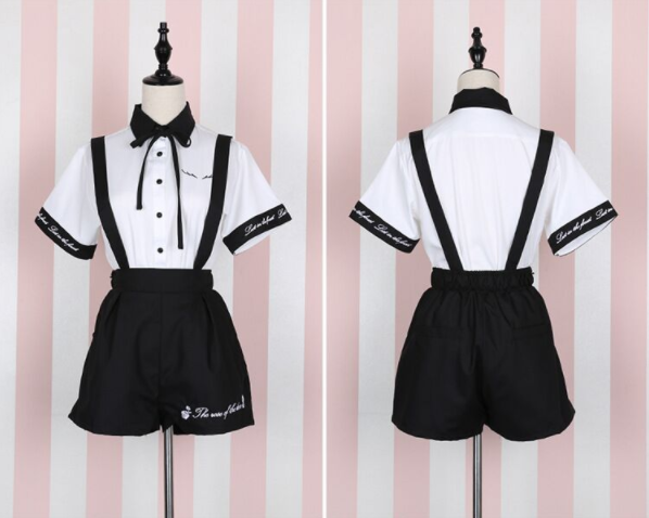 Embroidered Shirt + Short/Skirt Outfit SE10307