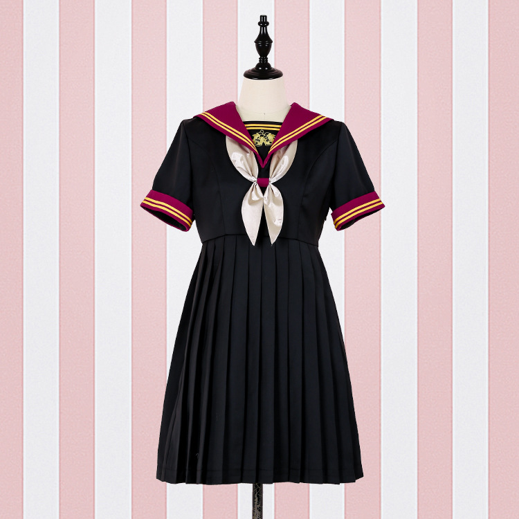 Lolita Navy Uniform Bow Dress SE11045