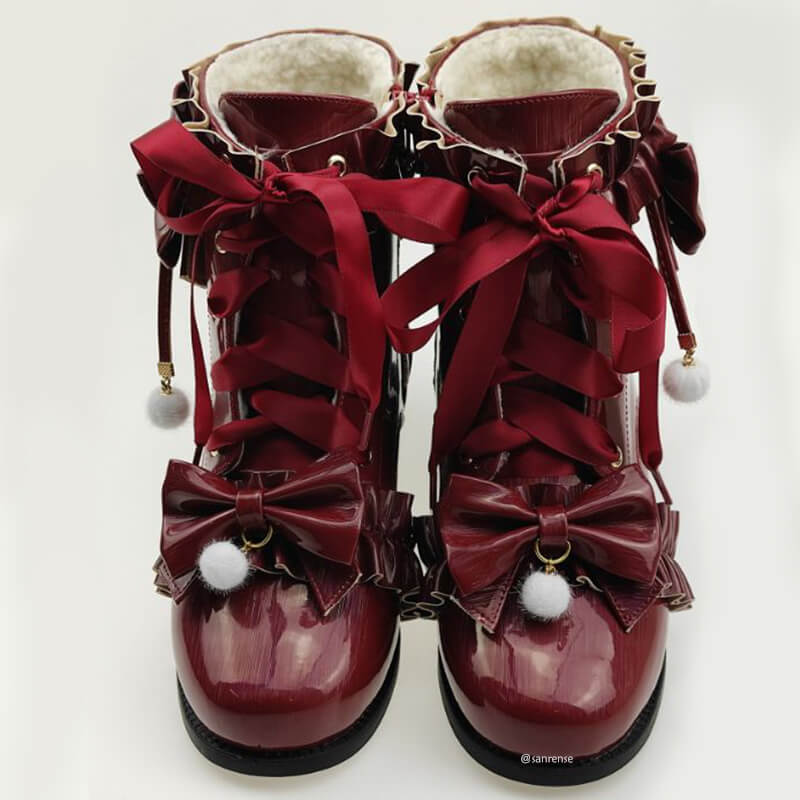 Bow Lolita Boots SE21353