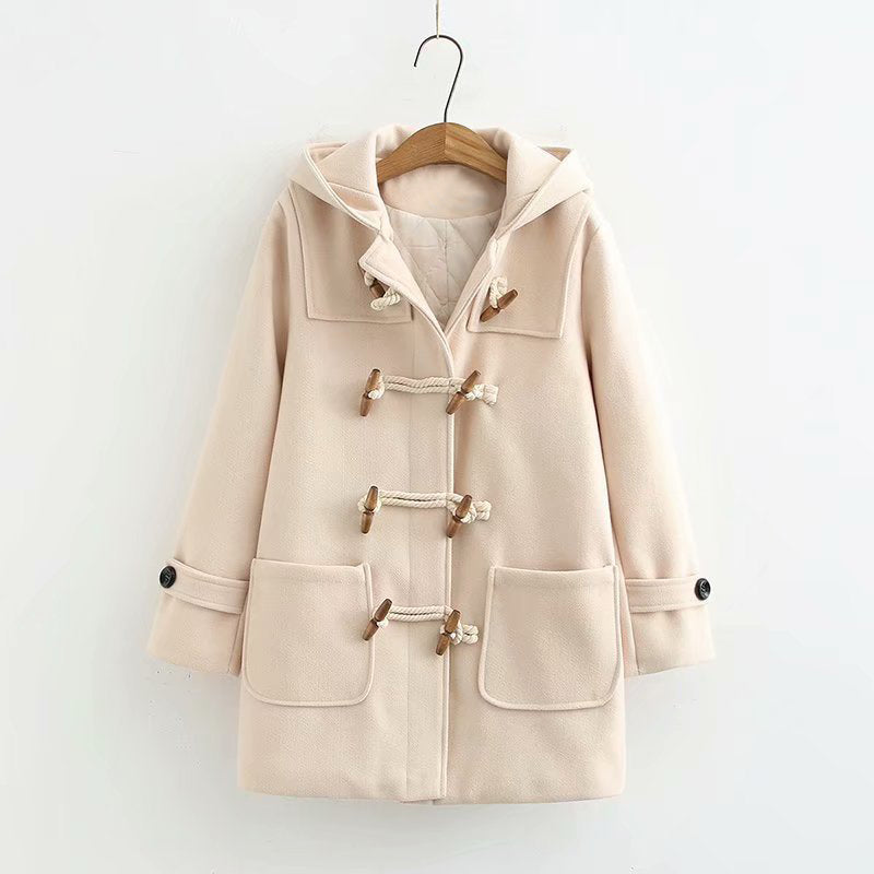 Woolen Hoodie Coat SE22023