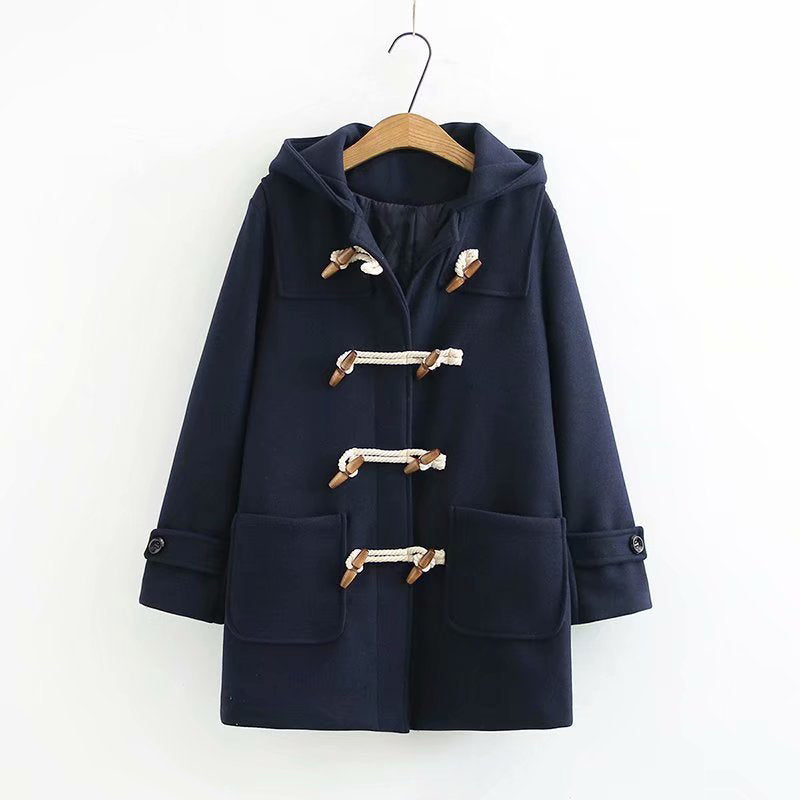 Woolen Hoodie Coat SE22023